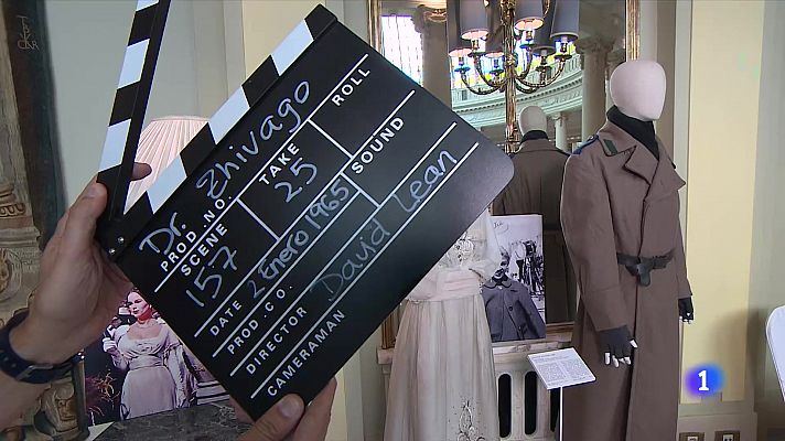 Telediario 1 - El abrigo del 'Doctor Zhivago' y los vestidos de Sofia Loren en 'El Cid', en una exposición en Madrid