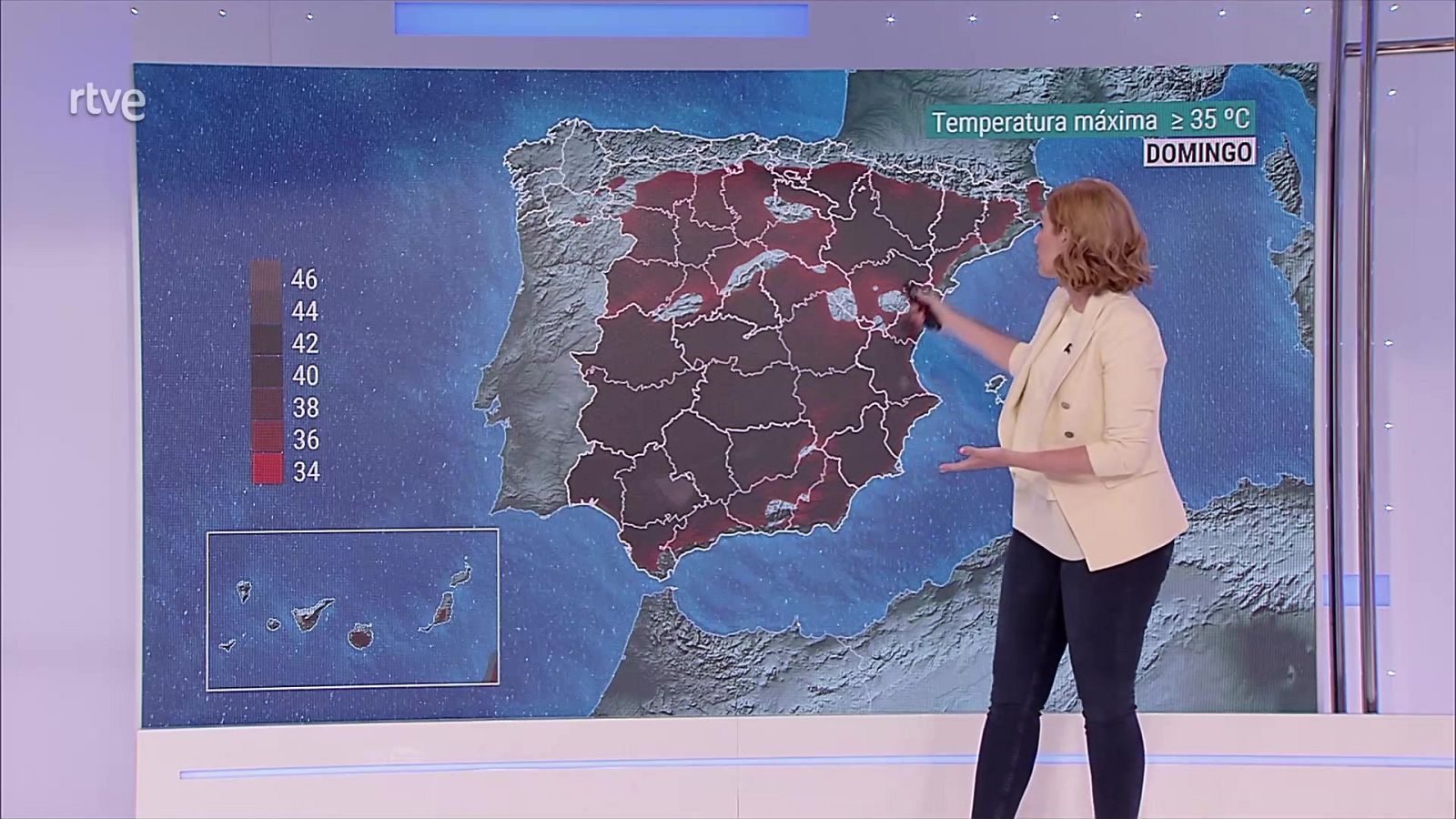Aumento localmente notable de las temperaturas máximas en el sistema Ibérico y alto Ebro - ver ahora