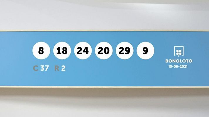 SELAE - Sorteo de la Lotería Bonoloto y Euromillones del 10/08/2021