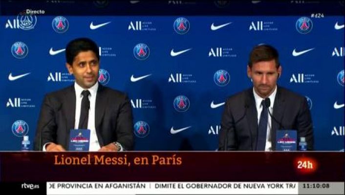 Presentación de Leo Messi como nuevo jugador del PSG
