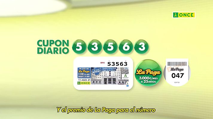 Sorteos ONCE - Sorteo ONCE - 11/08/21