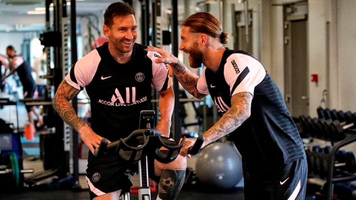 Informativo 24h - Así ha sido el reencuentro de Leo Messi y Sergio Ramos en el PSG