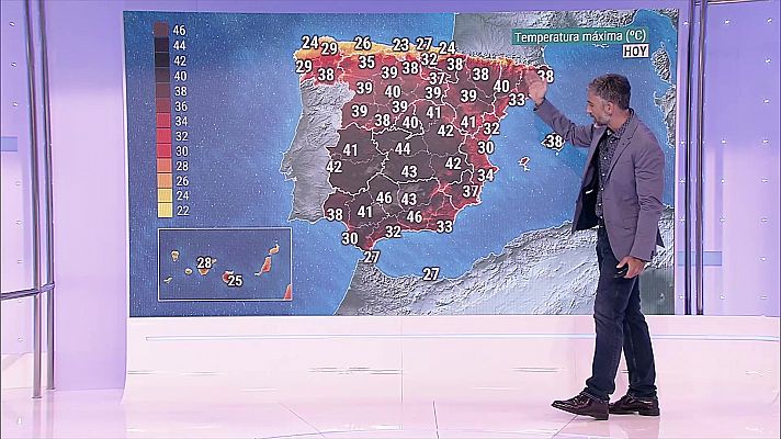 Probabilidad de polvo en suspensión en el área mediterránea, tercio sur peninsular, Alborán y Baleares