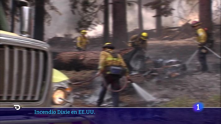 Telediario Fin de Semana - 6.000 bomberos luchan contra Dixie