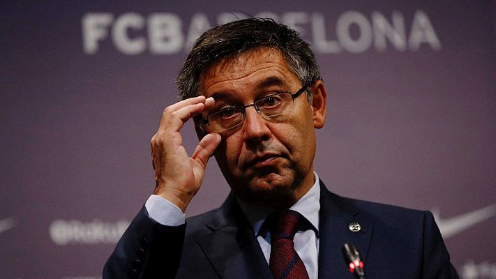 Telediario 1 - Bartomeu responde a Laporta: Messi seguriría con más reducciones salariales y la venta de Barça Corporate