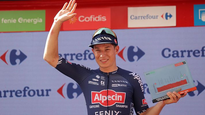 Vuelta ciclista a España - Philipsen: "Todo el equipo estaba muy motivado"