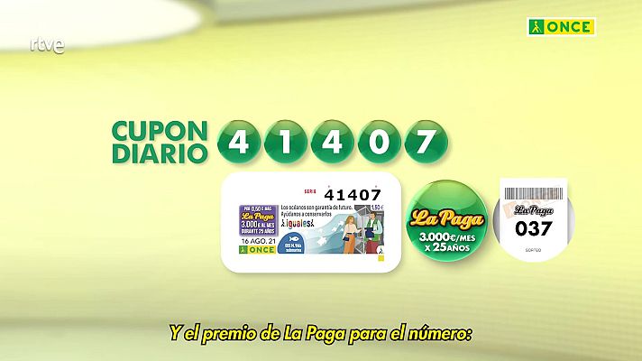 Sorteos ONCE - Sorteo ONCE - 16/08/21