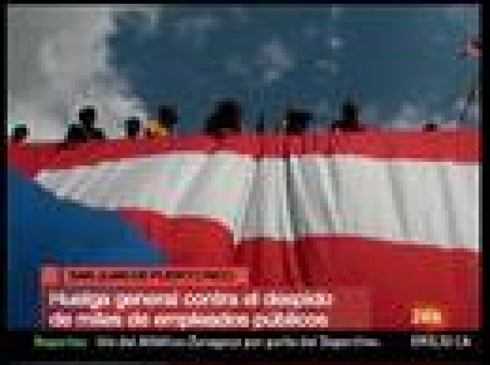 Huelga general en Puerto Rico a favor de los empleados públicos | Ver