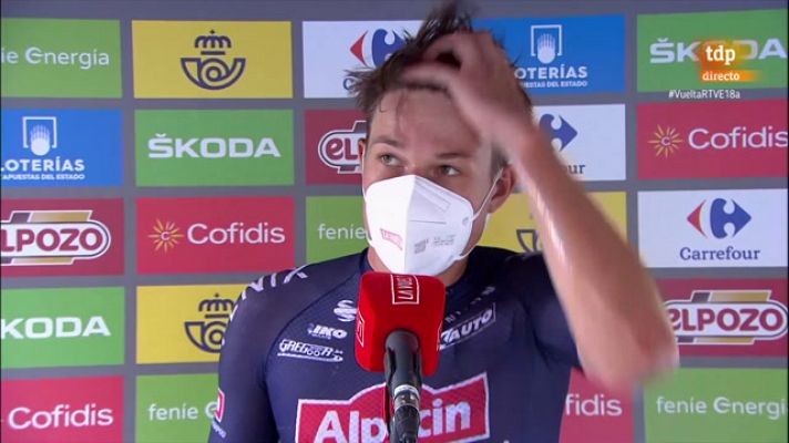 La Vuelta 2021 | Jasper Philipsen: "Estoy encantado de llevar el maillot verde"