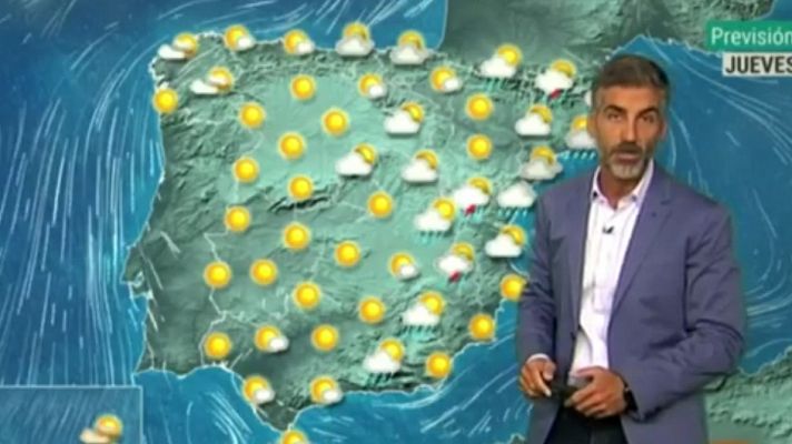 Telediario 1 - La Aemet prevé un predominio de tiempo anticiclónico en gran parte de la península