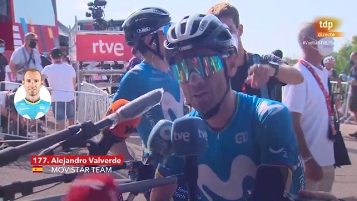 Vuelta ciclista a España - La Vuelta 2021 |  Alejandro Valverde: "En la parte final, el equipo ha estado muy bien"