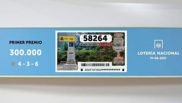 SELAE - Sorteo de la Lotería Nacional del 19/08/2021