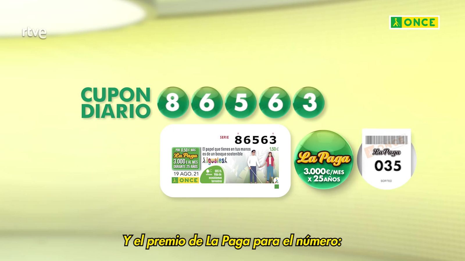 Sorteo ONCE - 19/08/21 - ver ahora