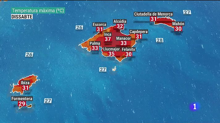 El temps a les Illes Balears - 20/08/21