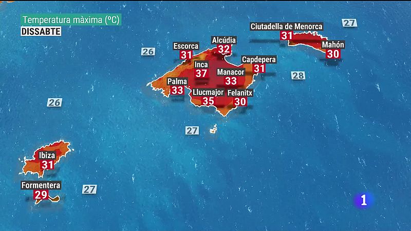 El temps a les Illes Balears - 20/08/21