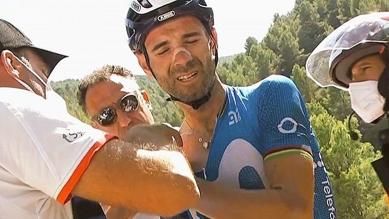 La Vuelta 2021 | Alejandro Valverde se retira tras sufrir una dura caída 