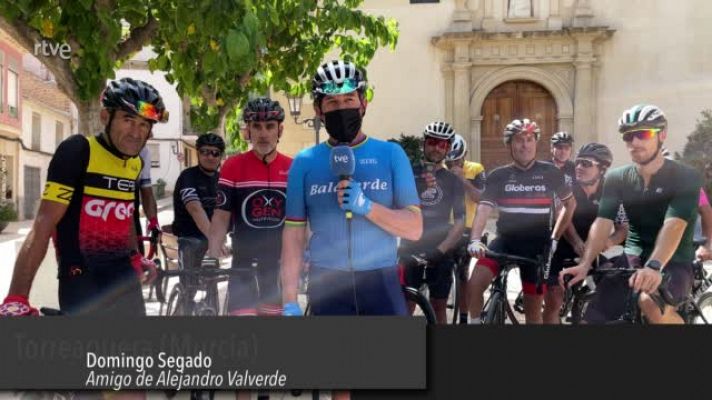 La grupeta murciana de Alejandro Valverde añora a su campeón