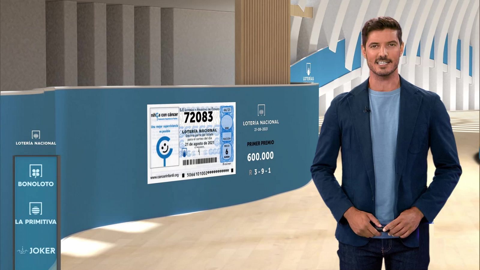 Sorteo de la Lotería Nacional del 21/08/2021 - ver ahora