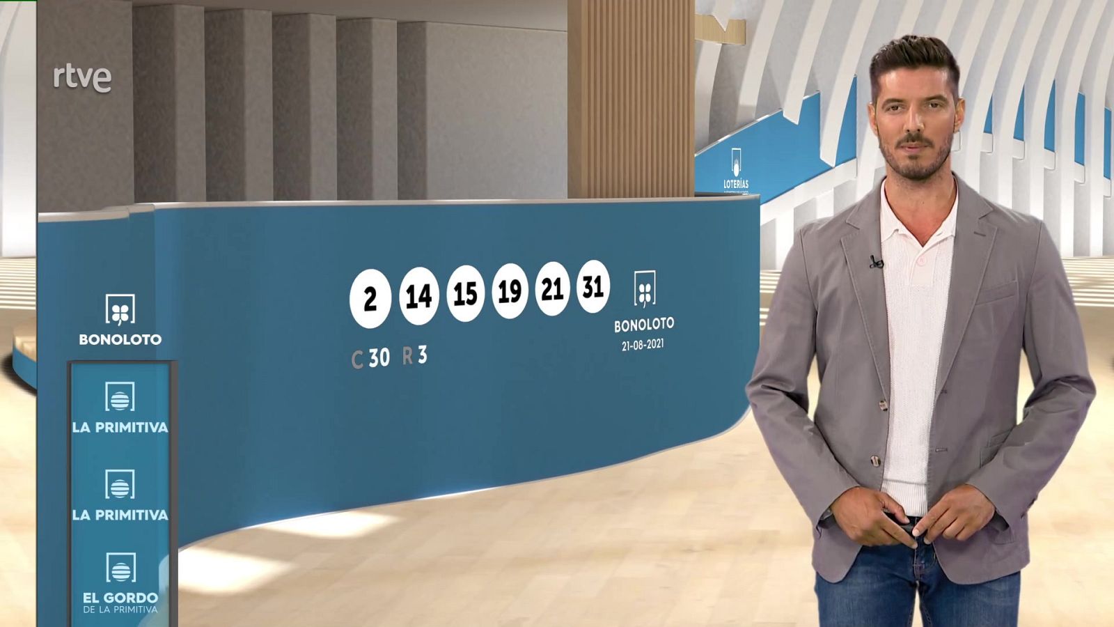 Sorteo de la Bonoloto y Primitiva del 21/08/2021 - ver ahora