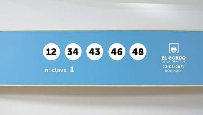 SELAE - Sorteo de la Lotería Gordo de la Primitiva del 22/08/2021