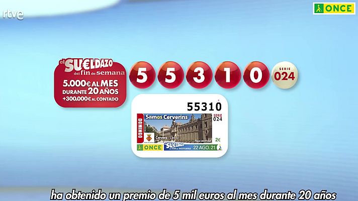 Sorteos ONCE - Sorteo ONCE - 22/08/21