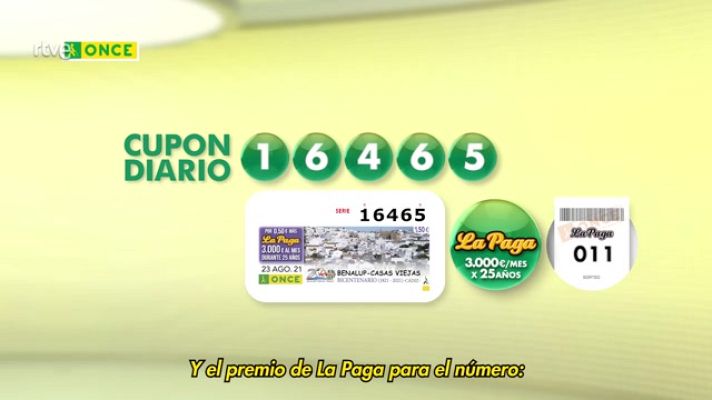 Sorteos ONCE - Sorteo ONCE - 23/08/21