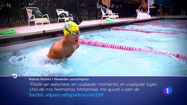 Telediario 2 - Abbas Karimi, abanderado paralímpico de los refugiados