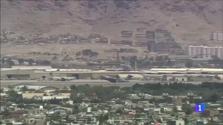 Telediario 1 - Los países aliados aceleran la evacuación de Afganistán antes de que llegue la fecha límite