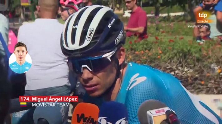 La Vuelta a España | Miguel Ángel López: "Ha sido una etapa con bastante calor y ritmo alto"