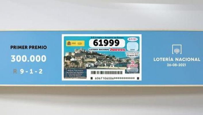 SELAE - Sorteo de la Lotería Nacional del 26/08/2021