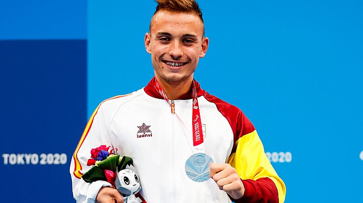 Natación Paralímpicos Paris 2024 - Iñigo Llopis recibe la medalla de plata
