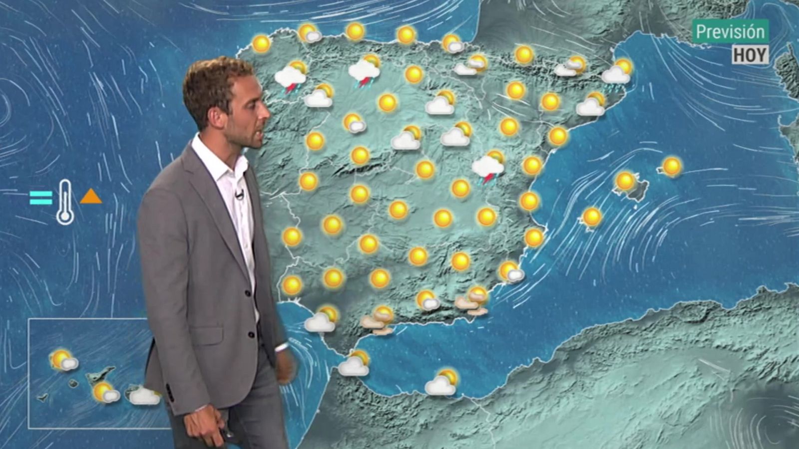 En gran parte del país tiempo anticiclónico, con cielos poco nubosos o despejados en la primera mitad del día - ver ahora