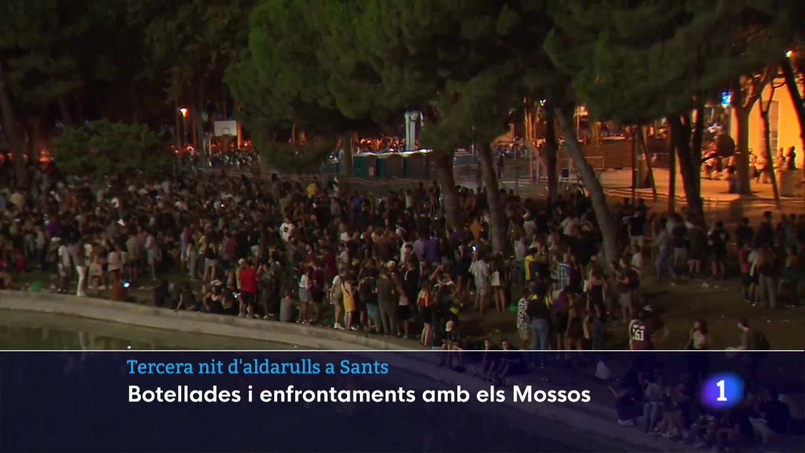 L'Informatiu: Tercera nit aldarulls Sants | RTVE Play