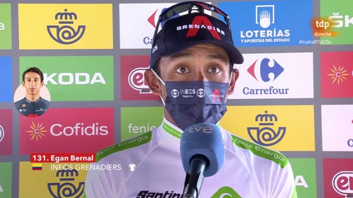 Egan Bernal: "Hay bastante nivel en esta Vuelta a España"