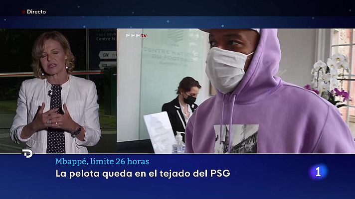 Telediario 2 - El Madrid no va a insistir más por Mbappé en este mercado