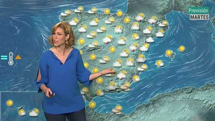 El tiempo - Chubascos fuertes en los Pirineos, sur del Sistema Ibérico y el litoral de Cataluña