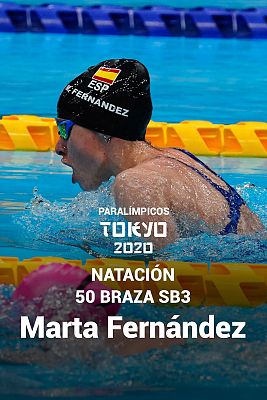 Natación: Final 50 braza femenino SB3 con Marta Fernández