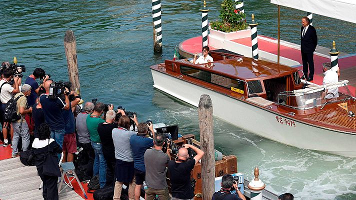 Telediario 1 - Todo preparado en Venecia para la Mostra, que Pedro Almodóvar inaugurará este miércoles con 'Madres paralelas'