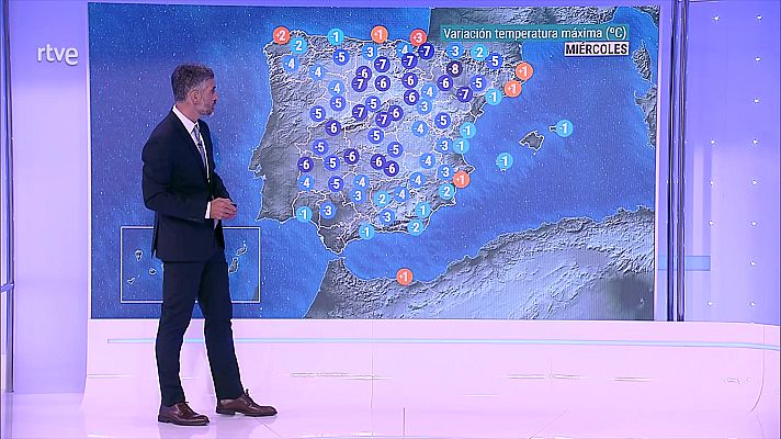 El tiempo - Situación de inestabilidad, con intervalos nubosos y nubosidad , chubascos y tormentas dispersos y ocasionales
