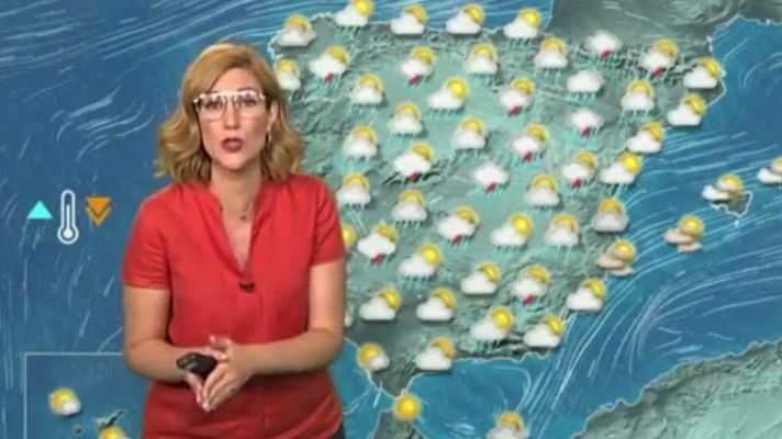 Telediario 1 - La Aemet prevé tiempo inestable con chubascos, tormentas y posible granizo
