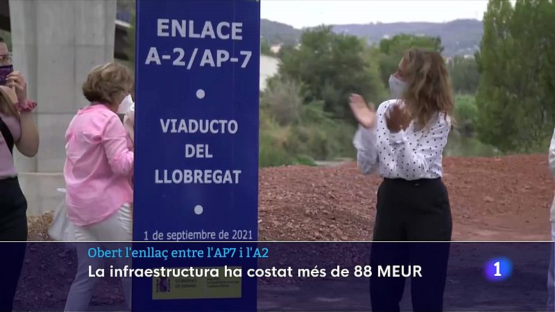 Inaugurat l'enllaç viari entre l'A-2 i l'AP-7 a Castellbisbal