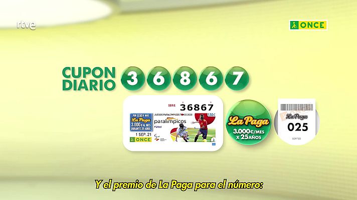 Sorteos ONCE - Sorteo ONCE - 01/09/21