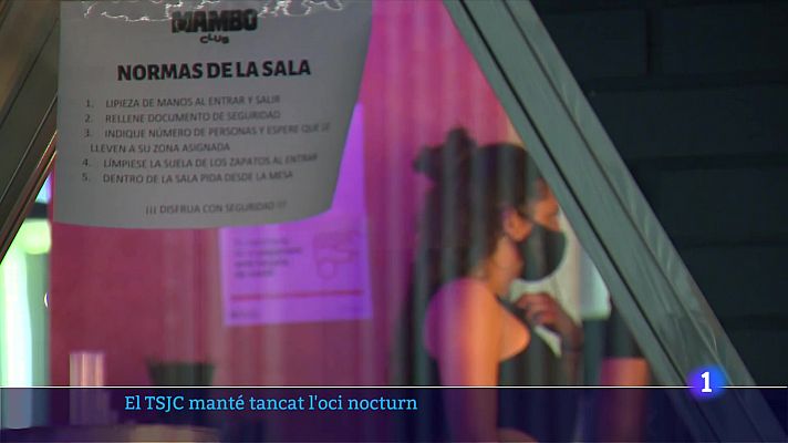 El TSJC rebutja reobrir l'oci nocturn