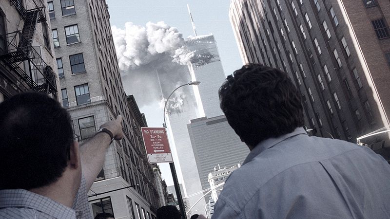 11-S: Colapso de la primera de las Torres Gemelas de Nueva York