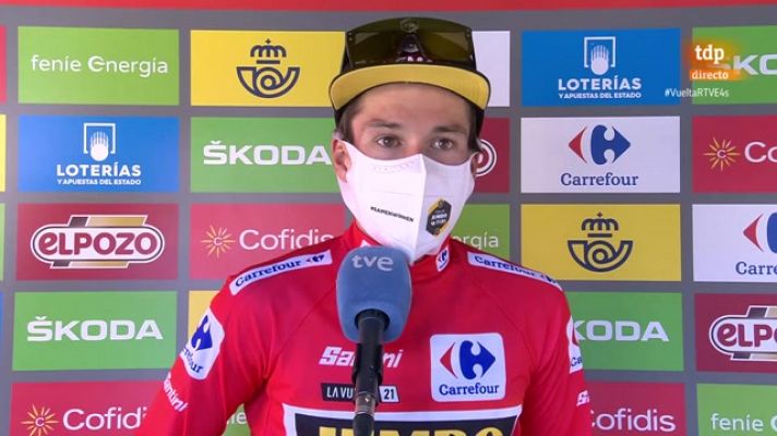 Vuelta 2021 | Roglic se atreve con el español: "¡Cerveza! ¡Dos más!"