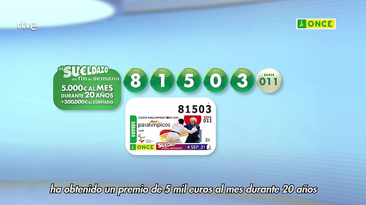 Sorteos ONCE - Resultado del sorteo de la ONCE.