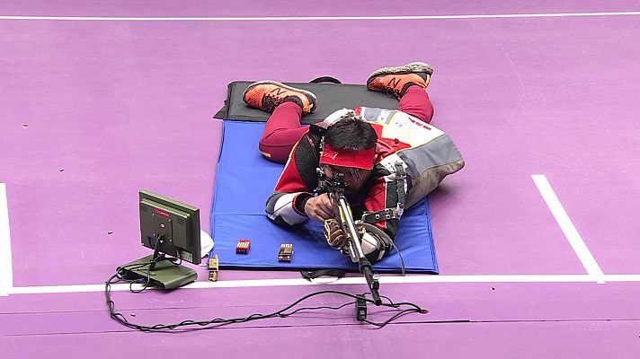  - Tiro paralímpico: Carabina tumbada 50 m - J.A. Saavedra