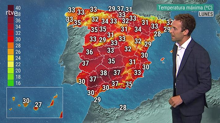 El tiempo - Vientos con rachas muy fuertes en el Estrecho y en cumbres de Canarias