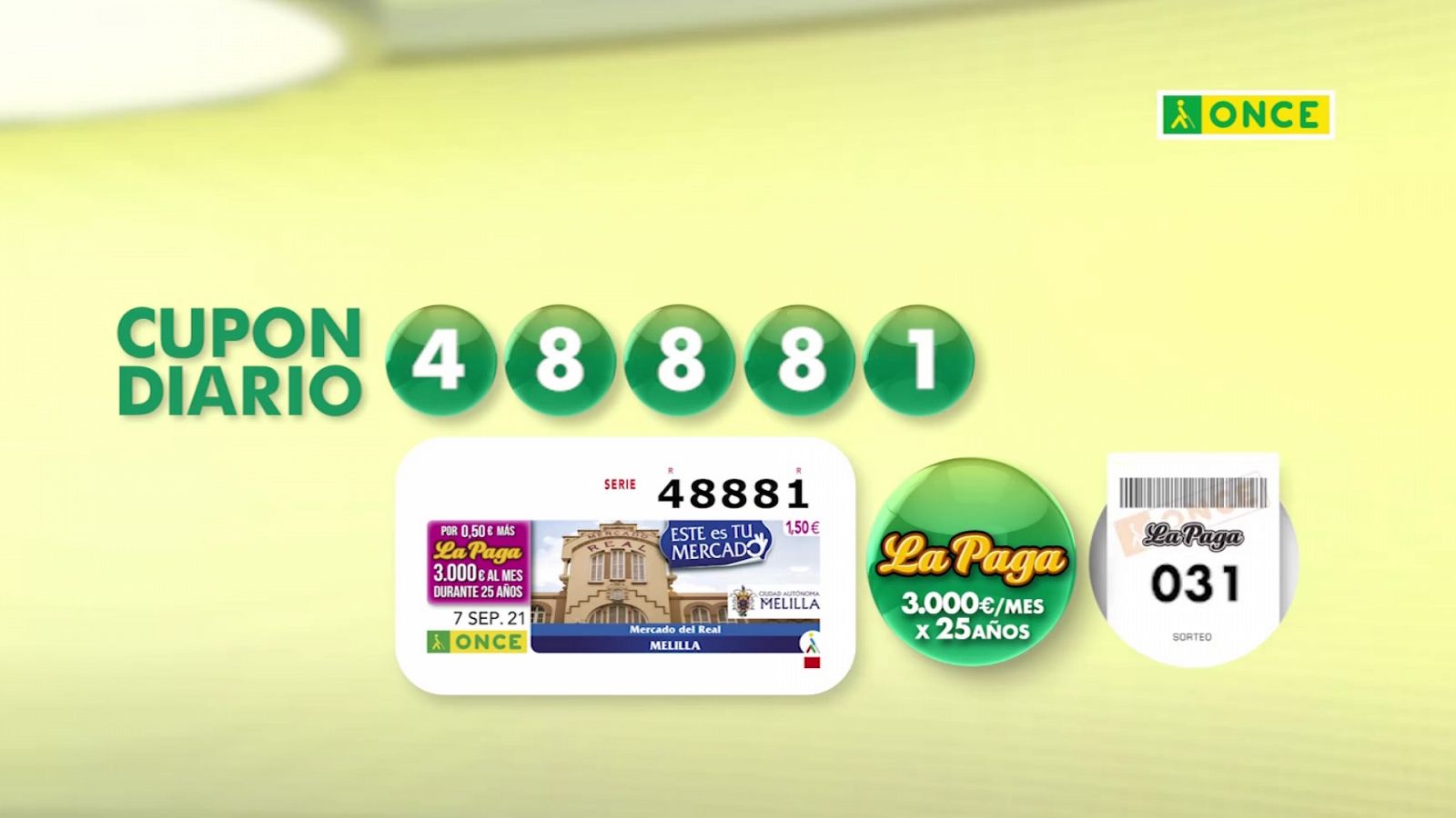 Sorteo ONCE - 07/09/21 - ver ahora