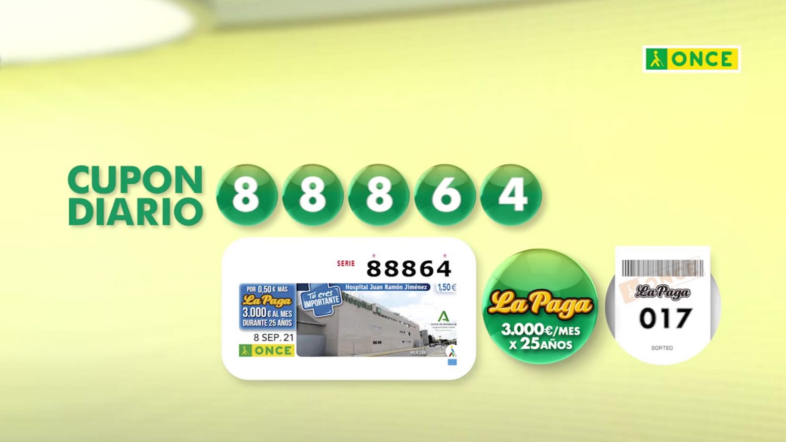 Sorteo ONCE - 08/09/21 - ver ahora